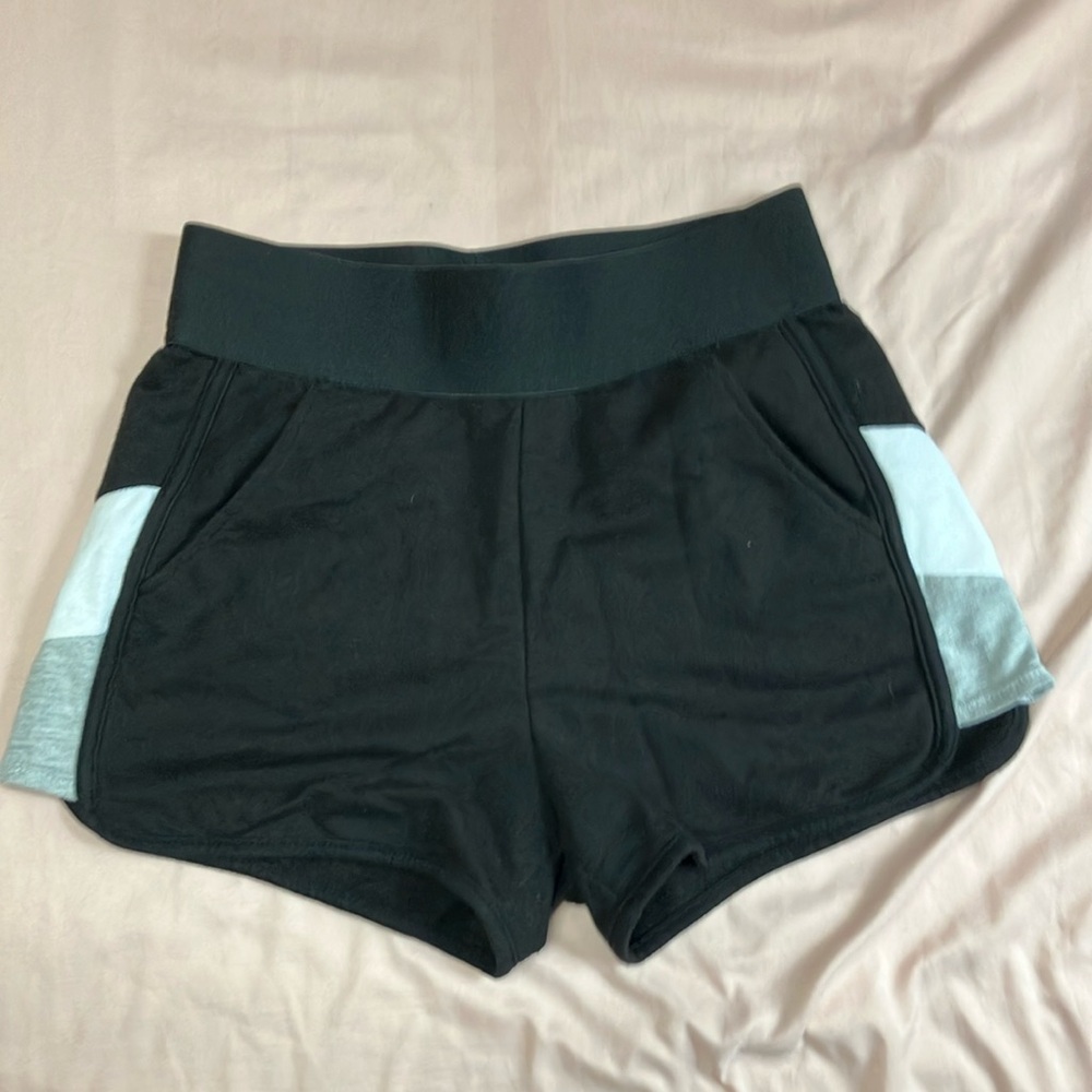 No Boundaries Black and Blue Athletic Shorts